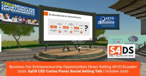 Business Fair Entrepreneurship Opportunities Direct Selling AEVD Ecuador 2020: Social Selling