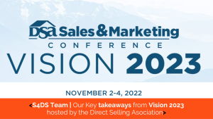 S4DS team at Vision 2023: Sales and Marketing Event organized by Direct Selling Association in Provo, Utah