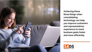 Representative using S4DS's Software for consolidated tools